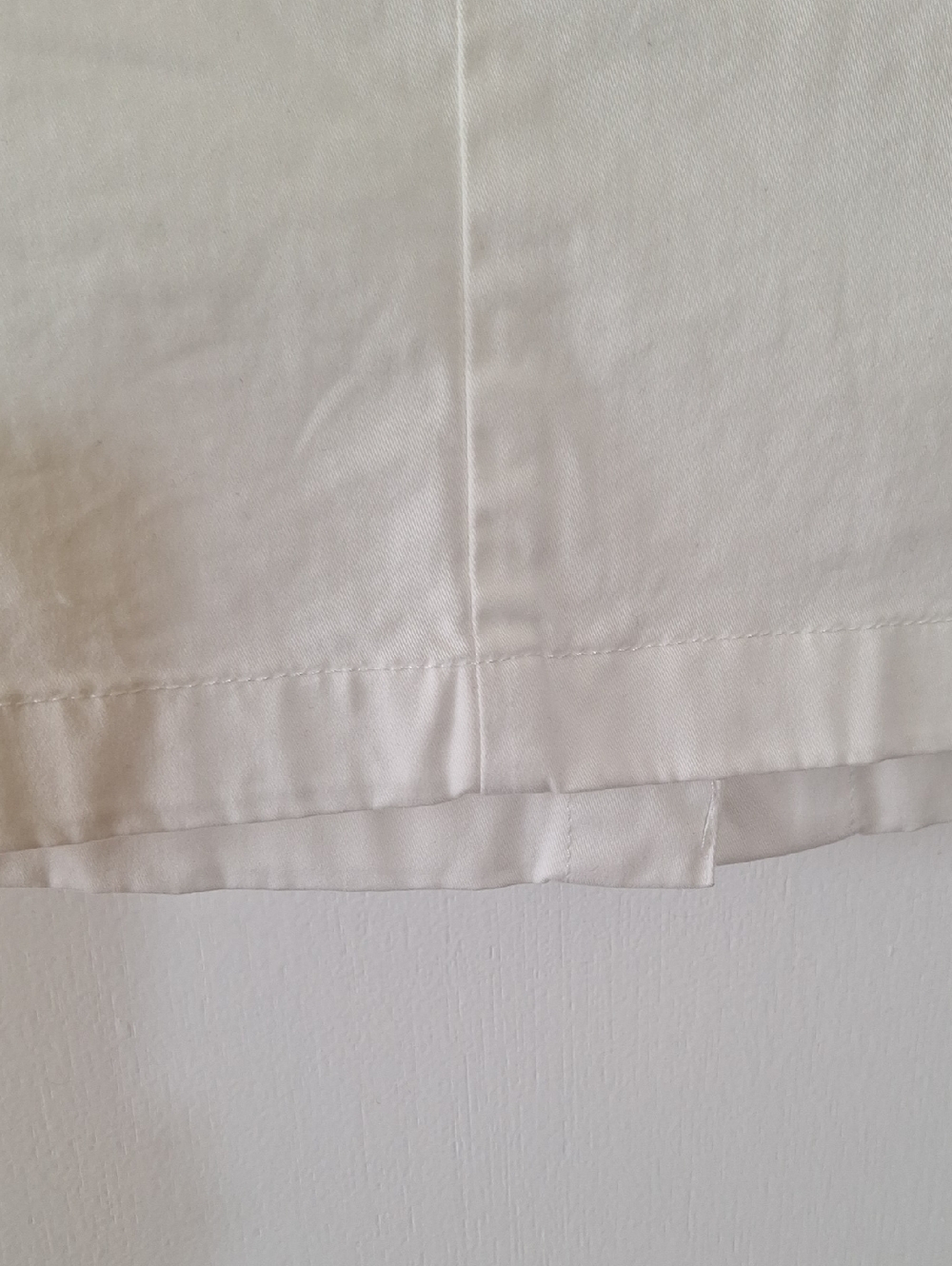 White Knee Length Skirt Medium M Petite P Slim Skirt 21in Stretch - Picture 4 of 9